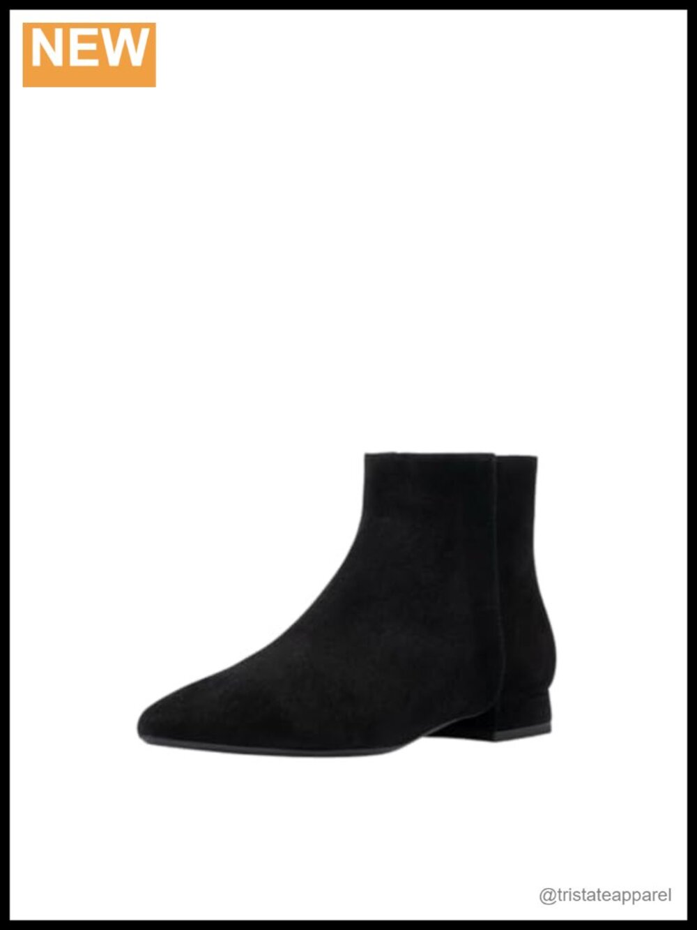 Water Resistant Leather Ankle Booties Inside Zipper Made in Italy